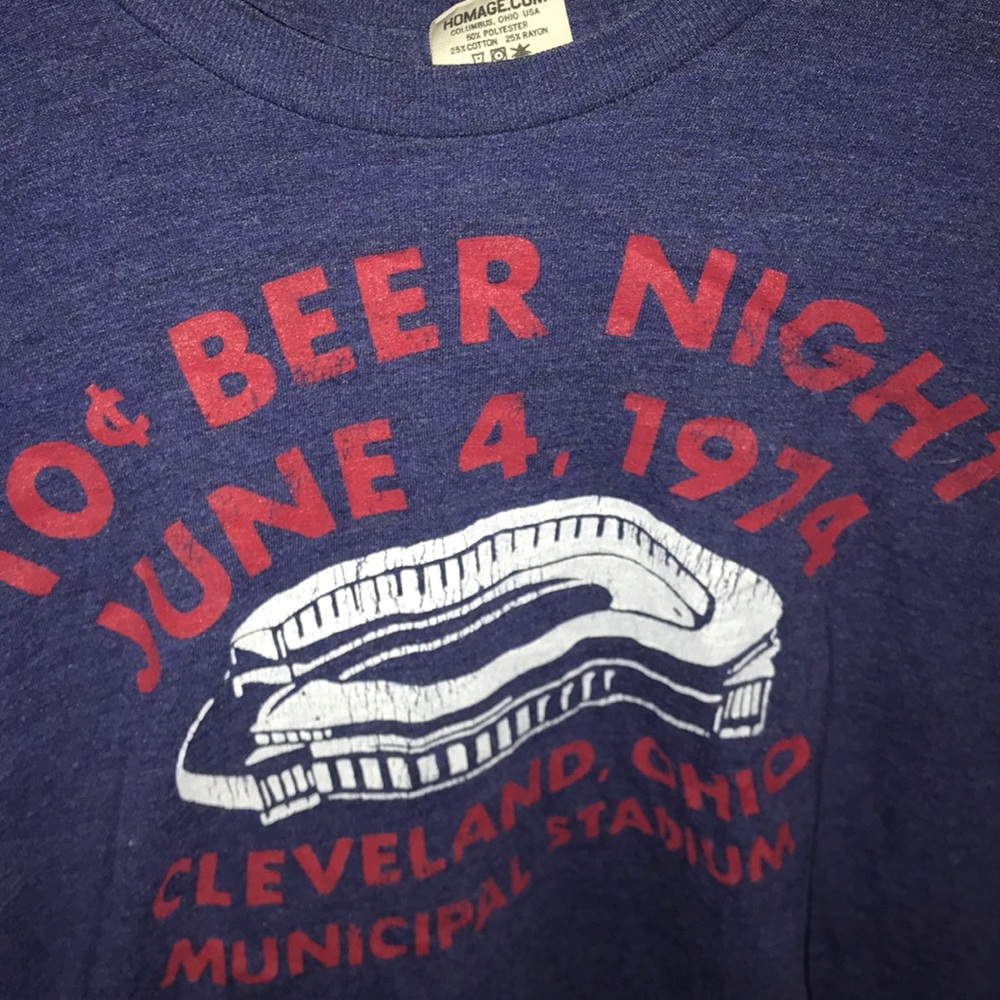 10 cent beer night Cleveland Indians T shirt